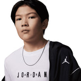 T-Shirt Bambino Nike Jordan Embroidered Logo Bianco | NonSoloSport