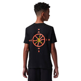 T-Shirt Ragazzo Nike Jordan Jumpman Compass Nero | NonSoloSport