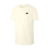 T-Shirt Uomo Nike Cotone Small Logo - Nsw Club Bianco Crema | NonSoloSport