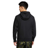 Nike Felpa Full Zip Cappuccio Nsw Club Uomo Nero | NonSoloSport
