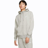Nike Felpa Full Zip Cappuccio Nsw Club Uomo Grigio | NonSoloSport
