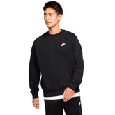 Nike Felpa Girocollo Nsw Club Uomo Nero | NonSoloSport