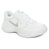 Scarpa da Tennis Ragazzo Nike Court Jr. Lite 2 Bianco Argento Metalizzato | NonSoloSport