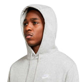 Nike Felpa Cappuccio Club Uomo Grigio | NonSoloSport