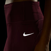 Leggings Donna Nike Nk Epic Fast Crop Rosso | NonSoloSport