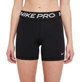 Shorts Donna Nike Pro 365 Nero Bianco | NonSoloSport