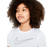 Nike T-Shirt Big Logo Swoosh Bambino Bianco | NonSoloSport