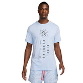 Nike T-Shirt Dri-Fit Run Division Uomo Azzurro Nero | NonSoloSport