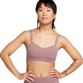 Top Donna Nike Bra Trace Alate Viola Platino | NonSoloSport
