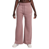 Pantalone Donna Nike Wide Leg Trend Fleece Malva | NonSoloSport