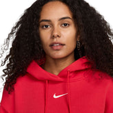 Felpa Donna Nike Sportswear Phoenix Fleece Rosso | NonSoloSport