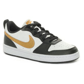 Sneakers Ragazzo Nike Court Borough Low Recraft Nero Bianco Oro | NonSoloSport
