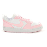 Sneakers Bambino Nike Court Borough Low Recraft Bianco Rosa | NonSoloSport