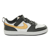 Sneakers Bambino Nike Court Borough Low Recraft Nero Bianco Oro | NonSoloSport