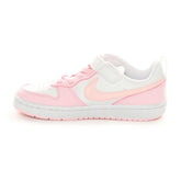 Sneakers Bambino Nike Court Borough Low Recraft Bianco Rosa | NonSoloSport