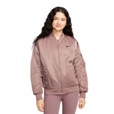 Giacca Donna Nike Sportswear Bomber Varsity Reversibile Viola Platino | NonSoloSport