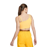 Nike Crop Top Assimmetrico Donna Giallo | NonSoloSport
