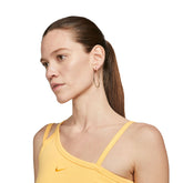 Nike Crop Top Assimmetrico Donna Giallo | NonSoloSport