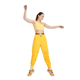 Nike Crop Top Assimmetrico Donna Giallo | NonSoloSport