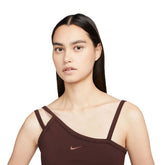 Nike Abito Assimmetrico Donna Marrone | NonSoloSport