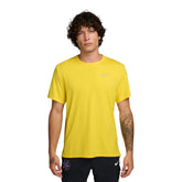 Maglia Manica Corta Uomo Nike Miler Dri-FIT Giallo | NonSoloSport