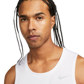 Nike Canotta Miler Uomo Bianco | NonSoloSport