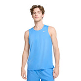 Canotta Uomo Nike Miler Azzurro | NonSoloSport