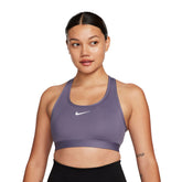 Top Donna Nike Bra Swoosh Md Lilla | NonSoloSport