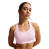 Bra Donna Nike Swoosh Sostegno Medio Rosa | NonSoloSport