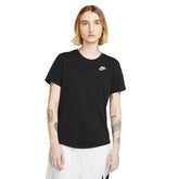 Nike T-Shirt Club Donna Nero | NonSoloSport