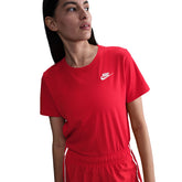 T-Shirt Donna Nike Sportswear Club Essentials Rosso | NonSoloSport