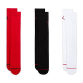Calze Nike Jordan Crew 3 Pack Rosso Nero Bianco | NonSoloSport