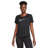 T-Shirt Donna Nike Dri-FIT Swoosh Nero | NonSoloSport