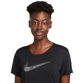 T-Shirt Donna Nike Dri-FIT Swoosh Nero | NonSoloSport