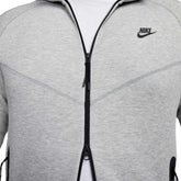 Felpa Uomo Tech Fleece Full Zip Cappuccio Grigio | NonSoloSport
