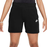 Shorts Ragazzo Nike Sportswear Club Fleece Nero | NonSoloSport