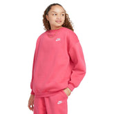 Nike Felpa Sportswear Club Fleece Ragazza Rosa | NonSoloSport