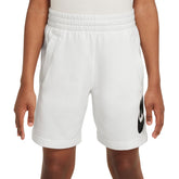 Shorts Ragazzo Nike Sportswear Club Fleece Bianco Nero | NonSoloSport