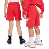 Shorts Ragazzo Nike Sportswear Club Fleece Rosso Bianco | NonSoloSport