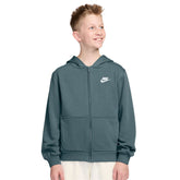 Felpa Ragazzo Nike Club Fleece Verde | NonSoloSport