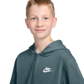 Felpa Ragazzo Nike Club Fleece Verde | NonSoloSport