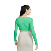 Nike T-Shirt Crop Donna Verde | NonSoloSport