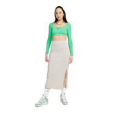 Nike T-Shirt Crop Donna Verde | NonSoloSport