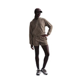 Felpa Donna Nike Sportswear Chill Terry Marrone | NonSoloSport