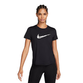 Nike T-Shirt One Swoosh Donna Nero | NonSoloSport
