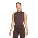 Nike Canotta One Fitted Dri-FIT Donna Marrone | NonSoloSport