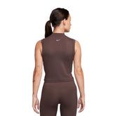 Nike Canotta One Fitted Dri-FIT Donna Marrone | NonSoloSport