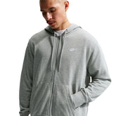 Felpa Zip Uomo Nike French Terry Grigio | NonSoloSport