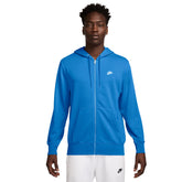 Felpa Zip Uomo Nike French Terry Blu | NonSoloSport
