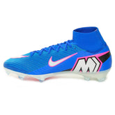 Scarpa da Calcio Uomo Nike Mercurial Superfly 10 Elite Terreni Compatti Blu Bianco Rosa | NonSoloSport